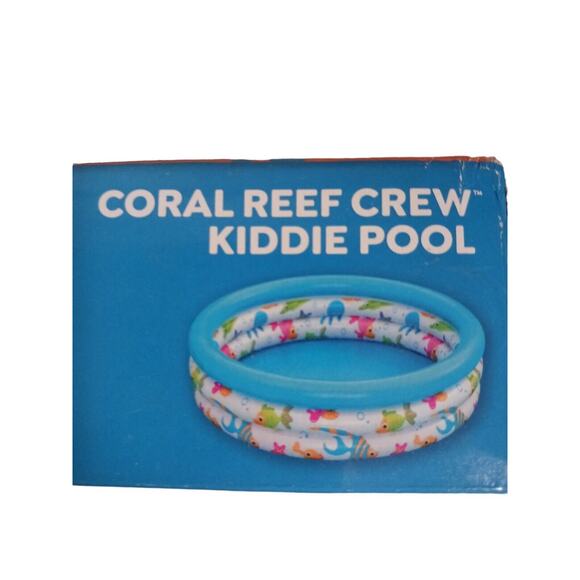 New 40" CORAL REEF INFLATABLE Child Swimming Pool Fish Tropical Ages 2 Yr+ w Box - Picture 11 of 13